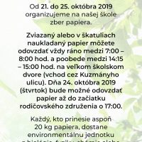 Jesenný zber papiera 2019 (1/5)